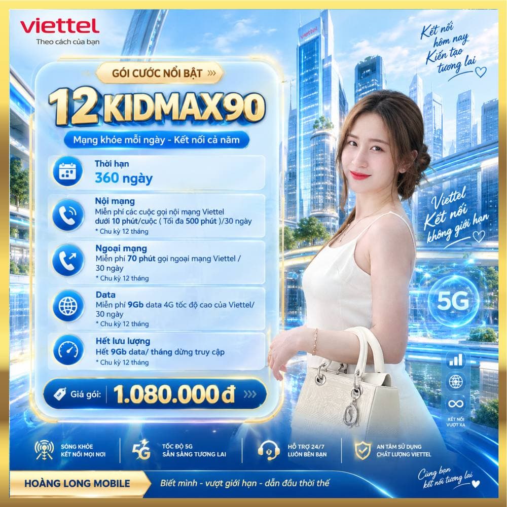 Ảnh minh họa gói 12KIDMAX90