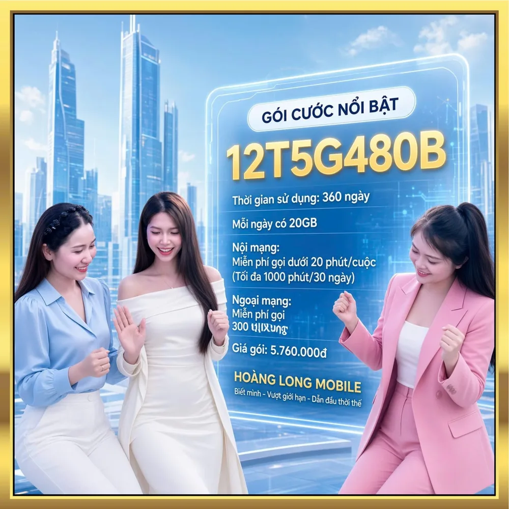 Ảnh minh họa gói 12T5G480B