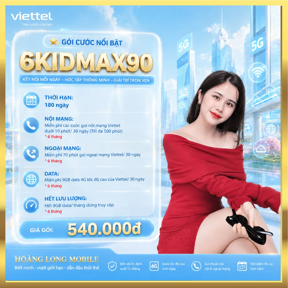 Ảnh minh họa gói 6KIDMAX90