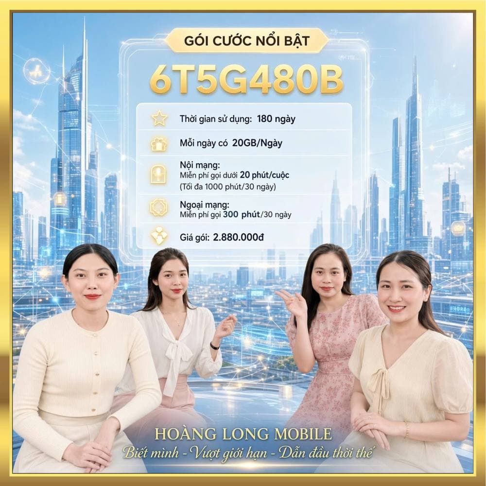 Ảnh minh họa gói 6T5G480B