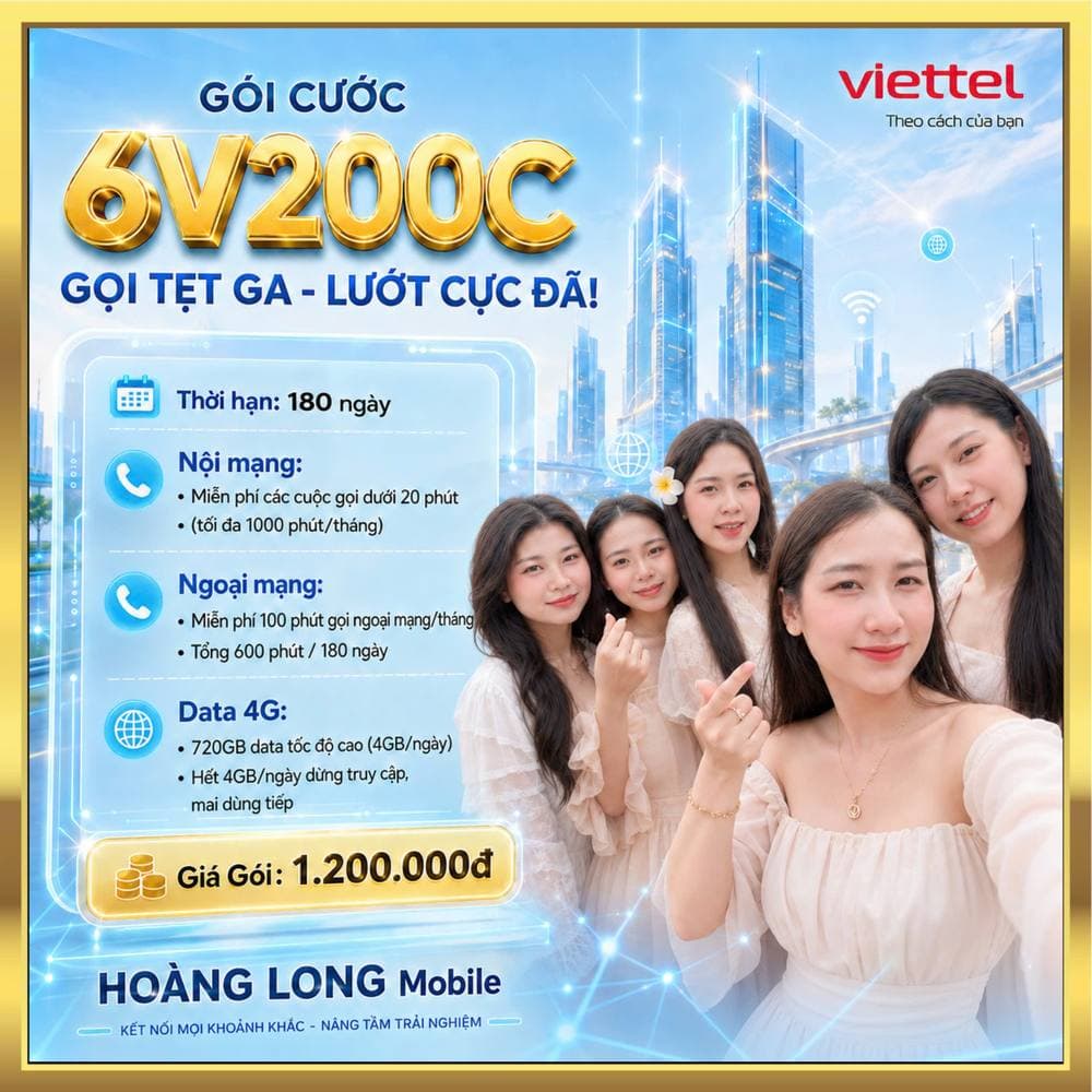 Ảnh minh họa gói 6V200C